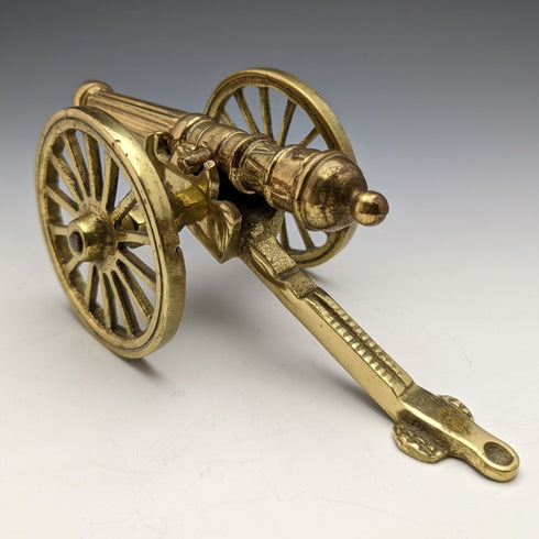 英国ヴィンテージ 真鍮製 大砲&靴オブジェx3 靴べらx2 アソート